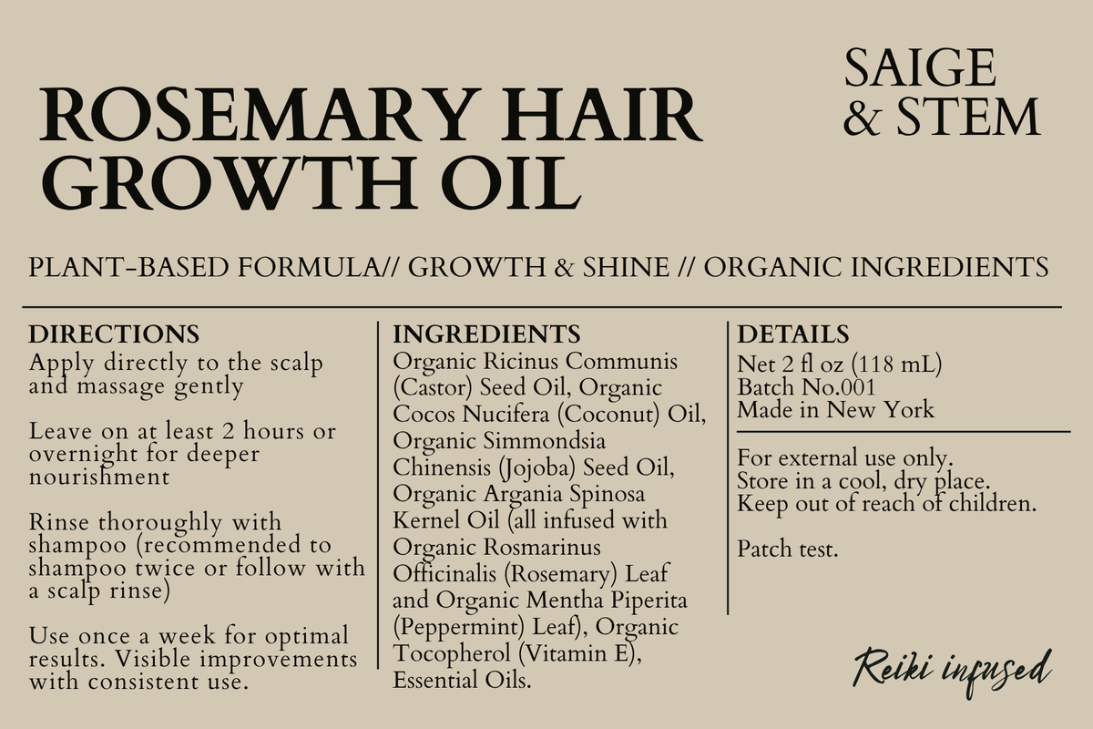 Rosemary Hair Growth Oil