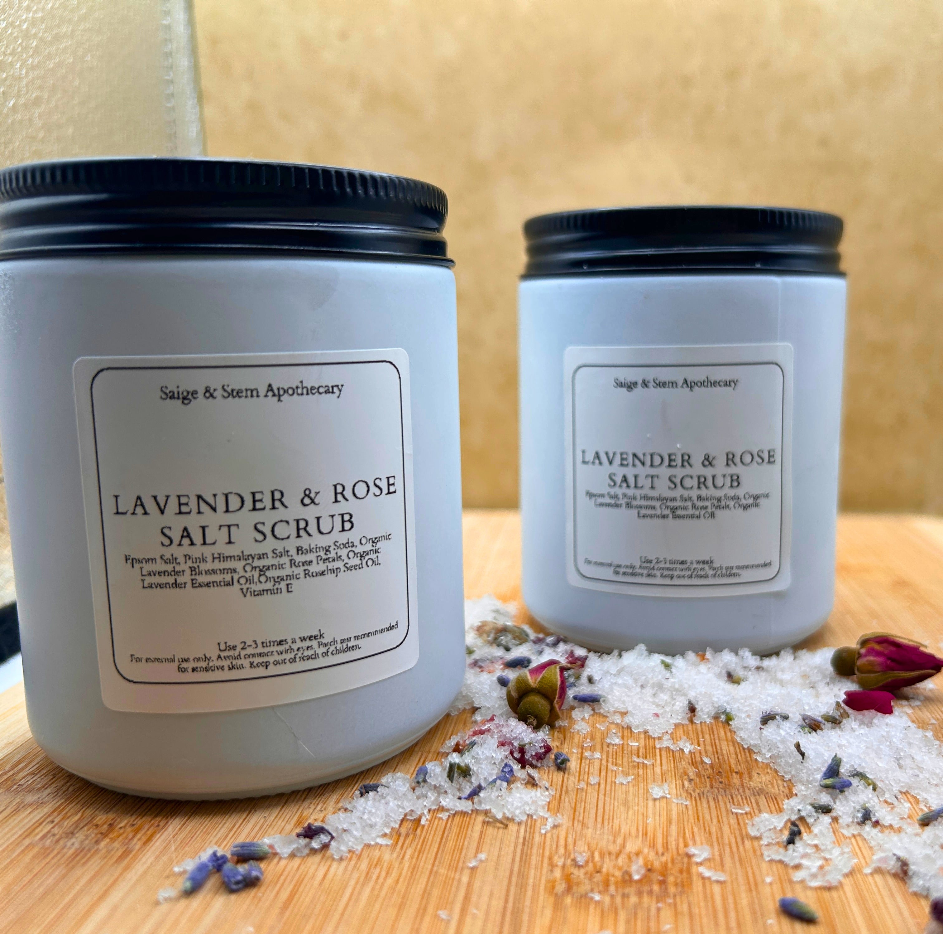 Lavender and Rose Renewal Scrub