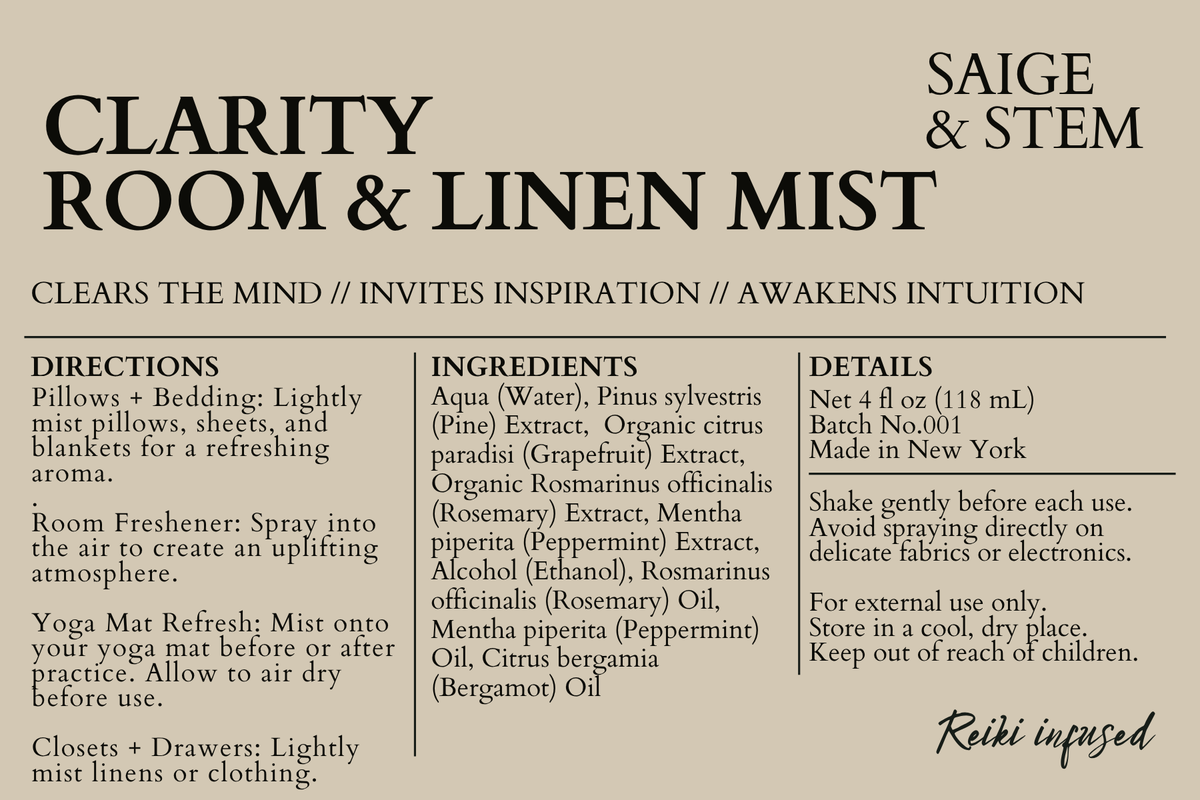 Clarity Room & Linen Mist