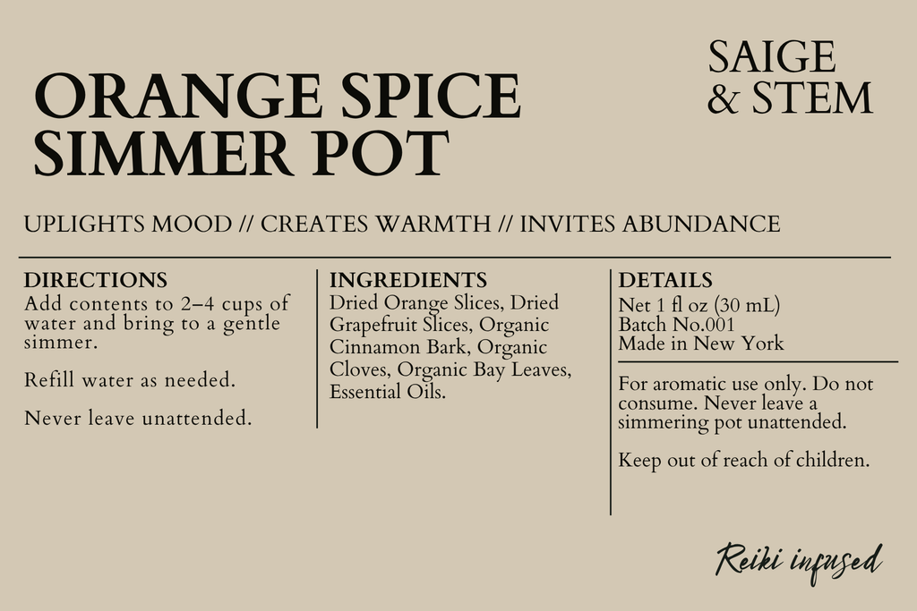 Orange Spice Simmer Pot